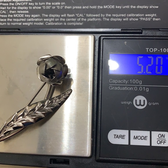 Vintage sterling brooch - Picture 8 of 8